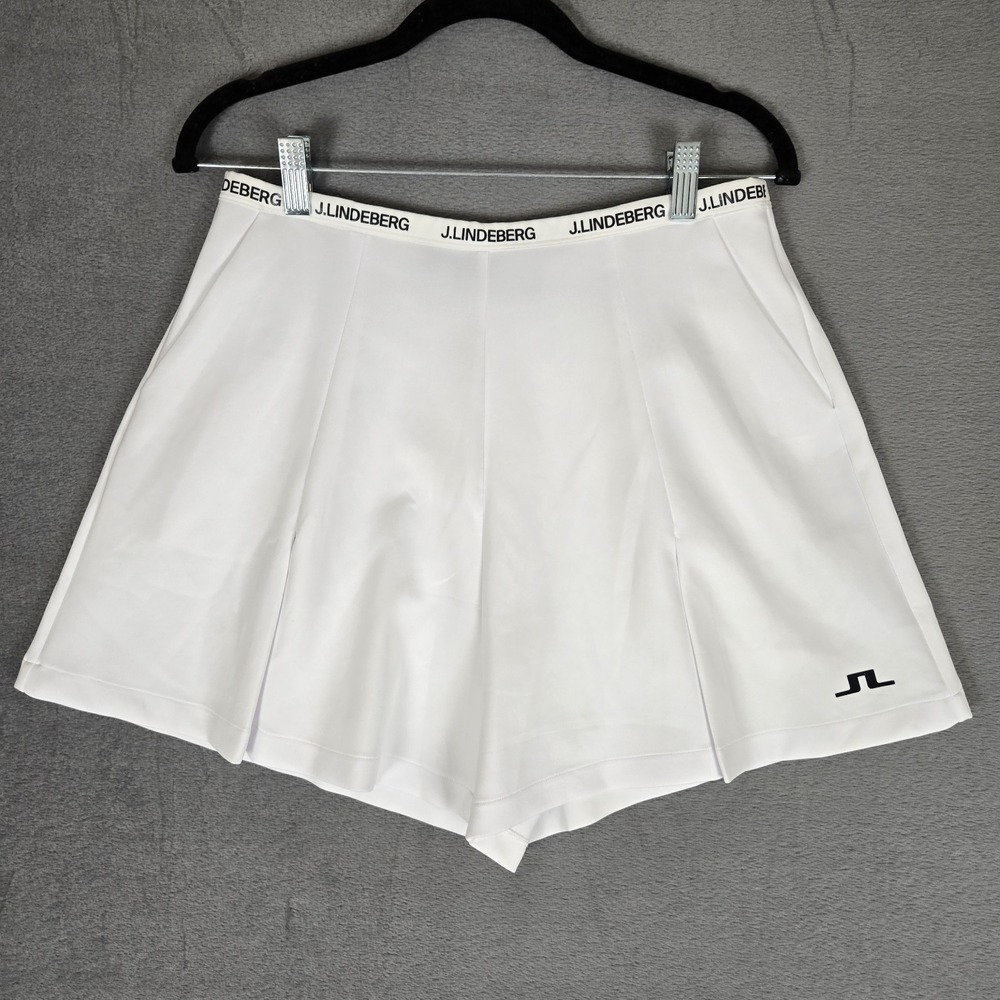 J. Lindeberg Emrah Shorts Womens Medium White Stretch Performance Golf Tennis